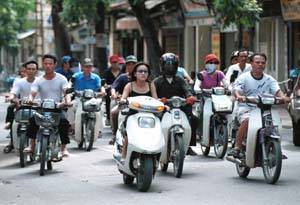 越南河内摩托车，越南河内，摩托车的王国